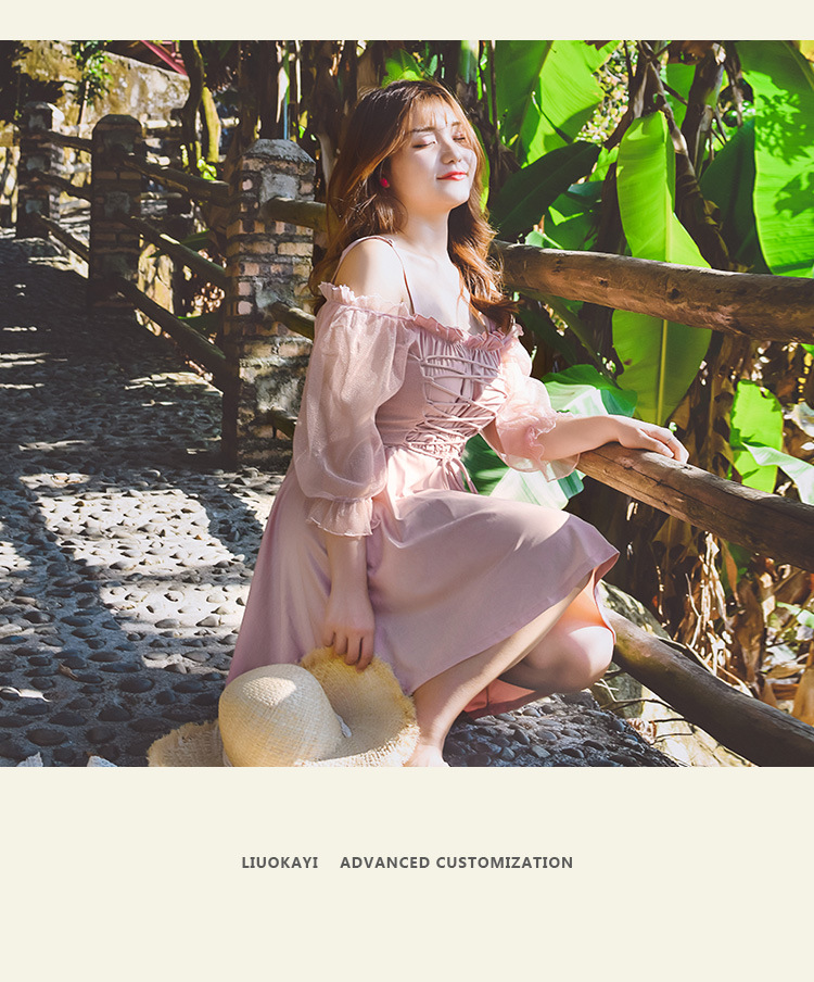 ชุดว่ายน้ำคนอ้วน 6xl พร้อมส่ง :ชุดว่ายน้ำไซส์ใหญ่ชุดเที่ยวทะเลสีชมพูถักสายด้านหน้าเว้าไหล่แขนซีทรู มีกางเกงขาสั้นใส่ด้านในแบบสวยน่ารักมากๆจ้า: ขนาด รอบอก 38 - 46 นิ้ว เอว 38 - 48 นิ้ว สะโพก 42 - 52 นิ้ว