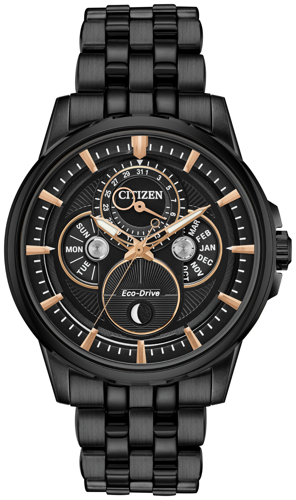 Citizen BU0057-54E นาฬิกาผู้ชาย Eco-Drive Calendrier Multifunction Men's Watch
