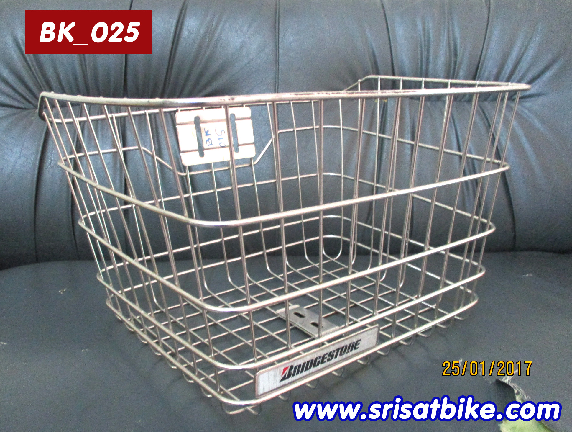 [BK_025] ตะกร้าสแตนเลส Bridgstone