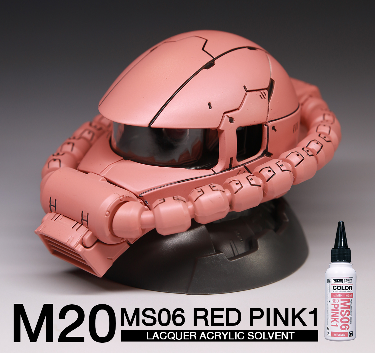 M20 MS06 RED PINK1 Type G [มันเงา] 60ml