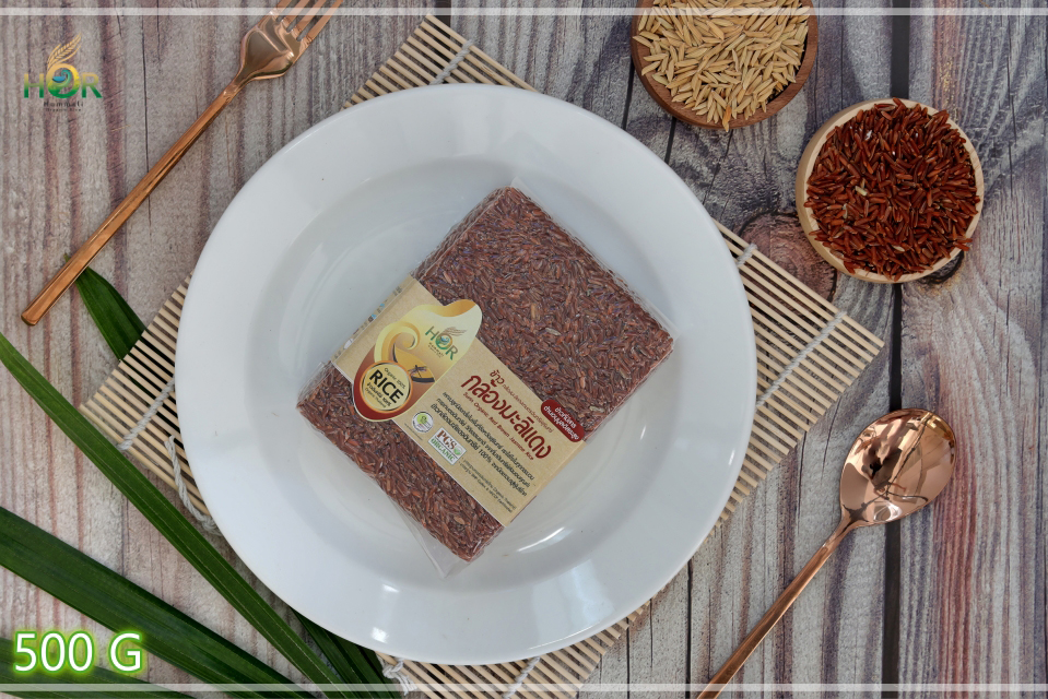 ข้าวหอมมะลิแดง 500 กรัม ข้าวมะลิแดง 500 กรัม ข้าวกล้องมะลิแดง 500 กรัม ข้าวกล้องหอมมะลิแดง 500 กรัม ข้าวมะลิแดงปลอดสาร ข้าวมะลิแดงเพื่อสุขภาพ Organic Red Jasmine Rice (Small Size 500 g) 500 กรัม