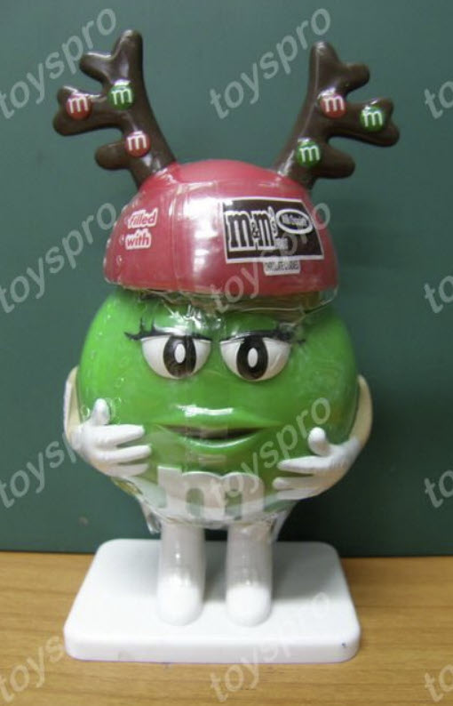 M&M สีเขียว แต่งชุดกวางสาว ขนาด 3.5 นิ้ว