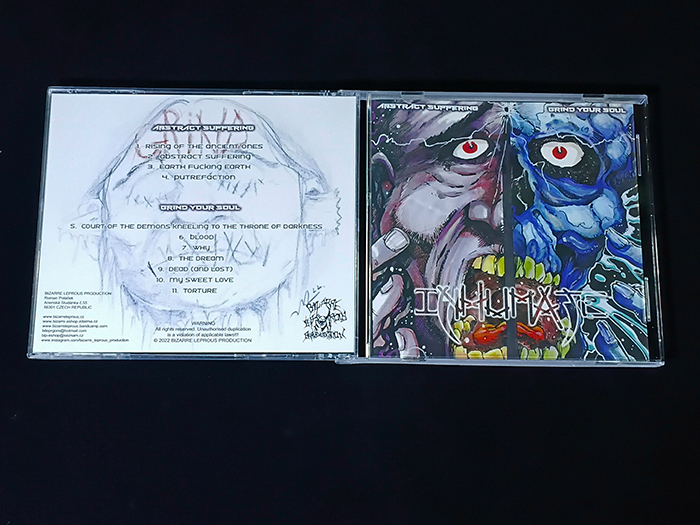 INHUMATE 'Abstract Suffering / Grind Your Soul' CD
