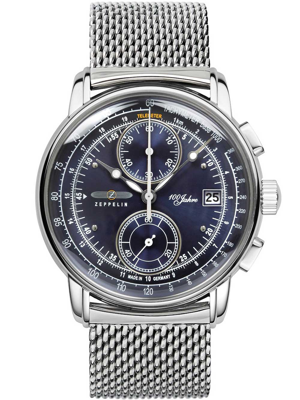 Zeppelin 8670M-3 นาฬิกาผู้ชาย Chrono 100 Years Quartz Men's Watch