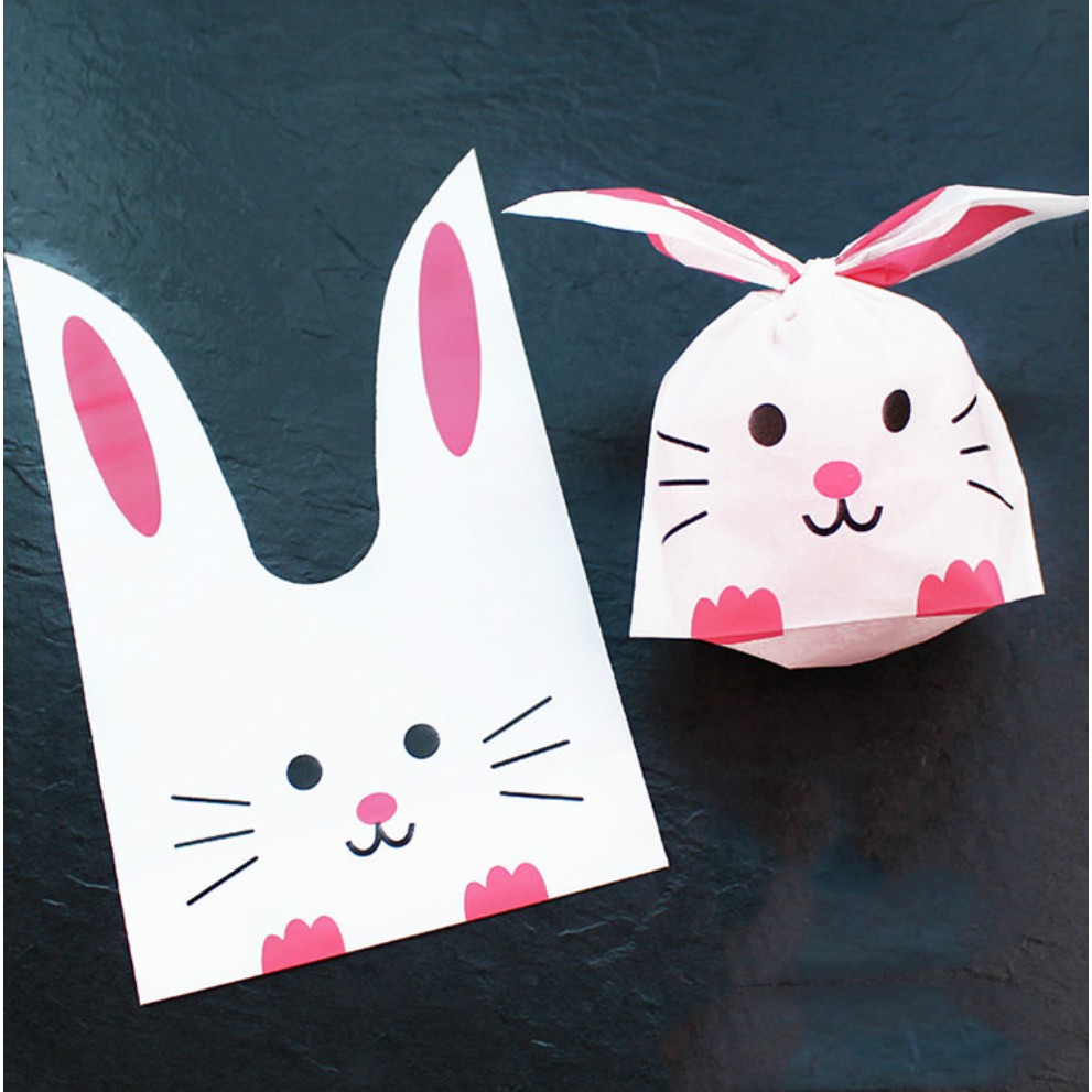 ถุงผูกหูกระต่าย ขนาด 16x27 ซม. แพ็คละ 47-50 ใบ