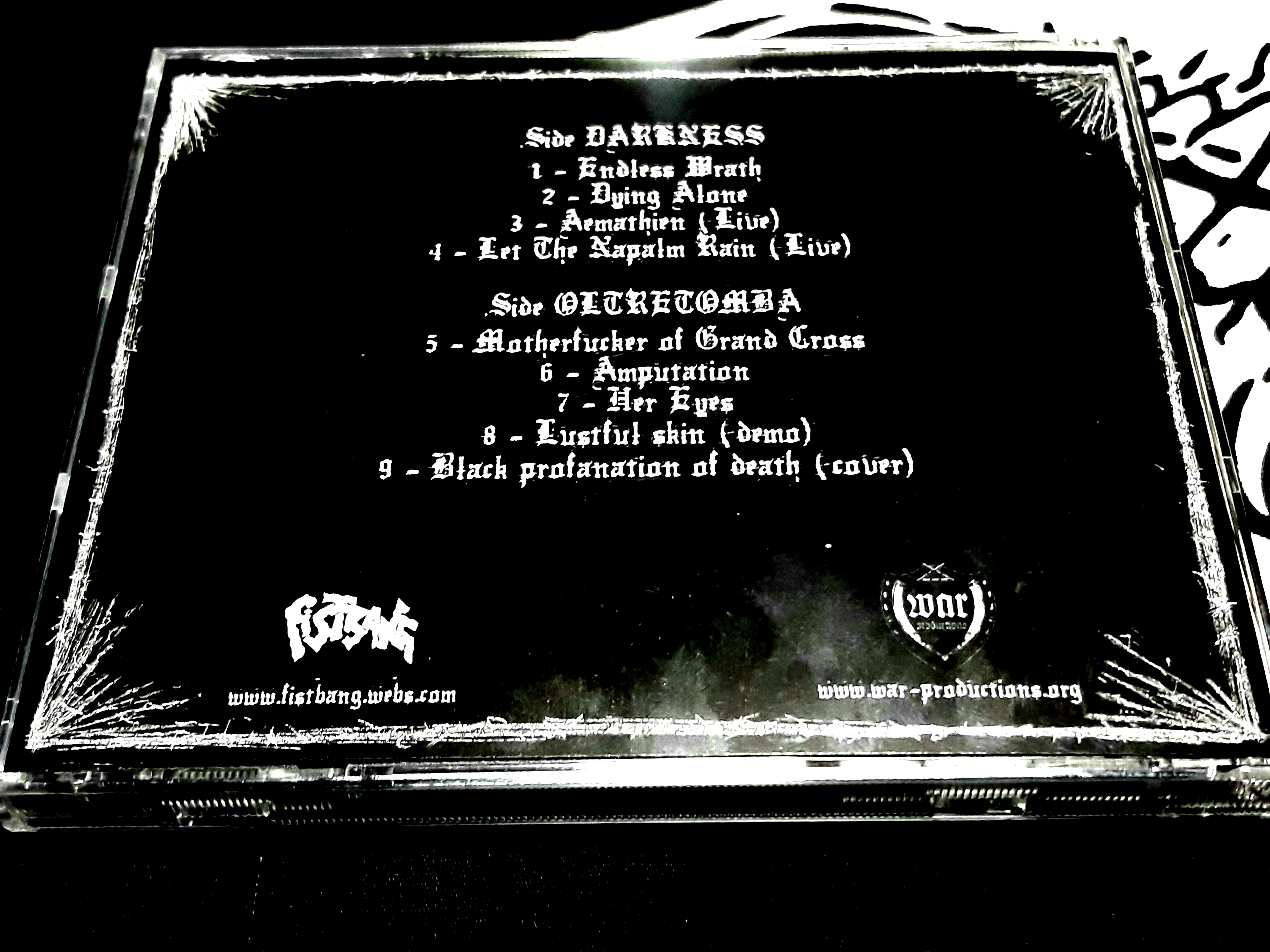 DARKNESS/ OLTRETOMBA'Horned,winged and grim' CD