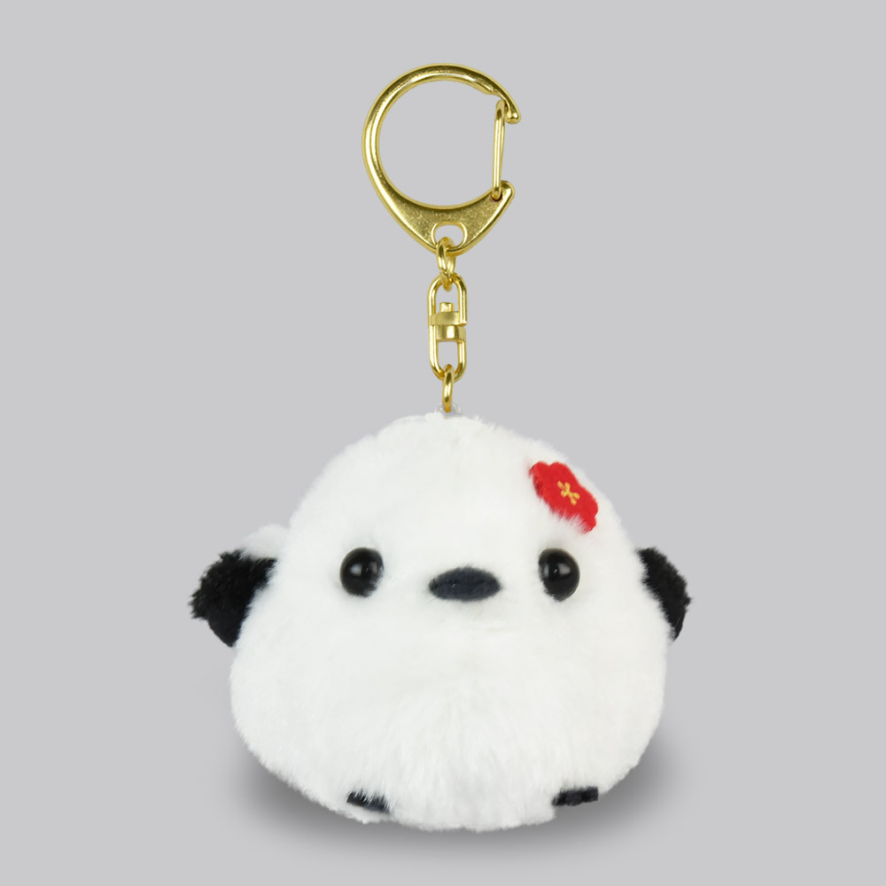[PRE-ORDER] พวงกุญแจ ตุ๊กตา ชิมะจัง ดอกไม้ นกชิมะเอะนากะ นกฮอกไกโด Size 6 x 6 cm นำเข้าจากญี่ปุ่น Fuku-Fuku Shimaenaga Shima-chan Keychain 703911