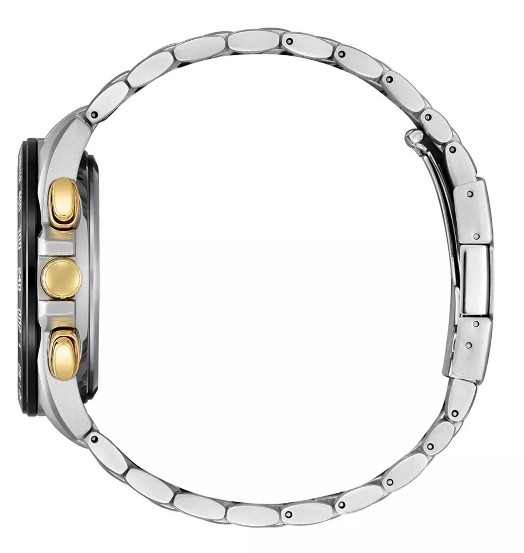 Citizen CB5879-53E นาฬิกาผู้ชาย Eco-Drive Chronograph Radio Controlled Perpetual Men's Watch