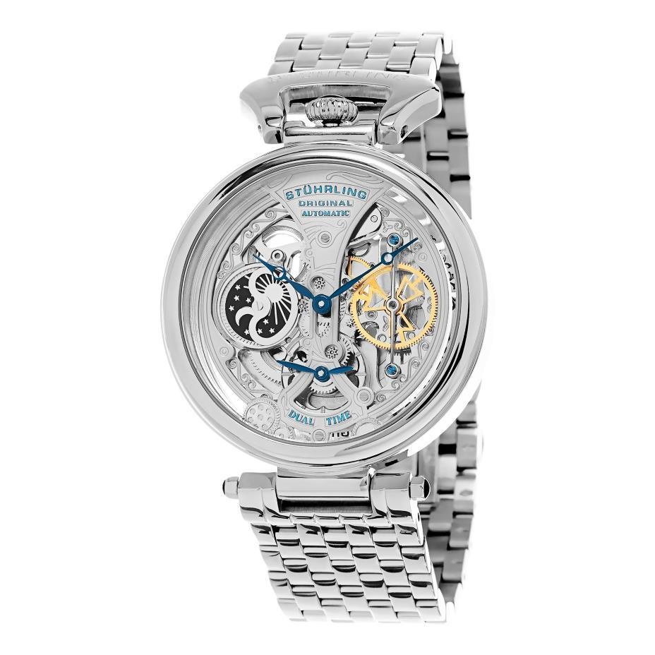 นาฬิกาผู้ชาย Stuhrling Original รุ่น 797.01, Special Reserve 797.01 Legacy Automatic Dual Time