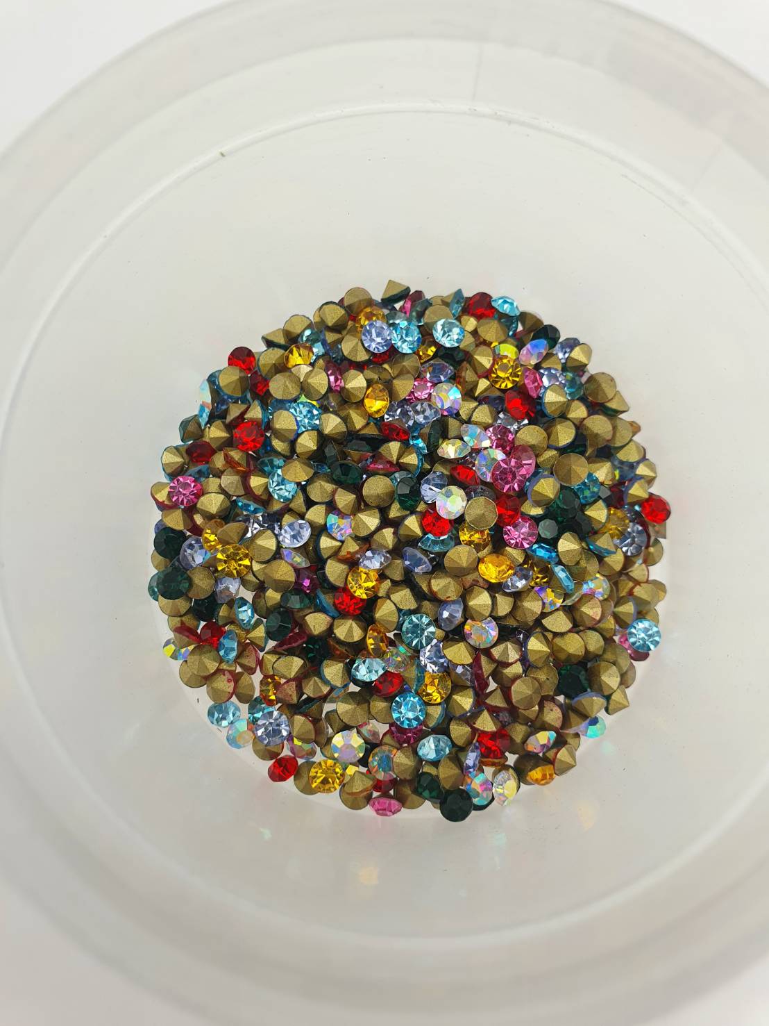 เพชรคริสตัลก้นแหลมขนาด 3.5 มิลลิเมตร (SS14) เพชรคริสตัลสำหรับงานเครื่องประดับ