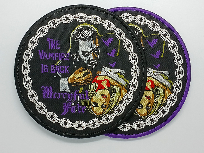 MERCYFUL FATE 'The Vampire Is Back' Woven Patch อาร์มแบบทอ