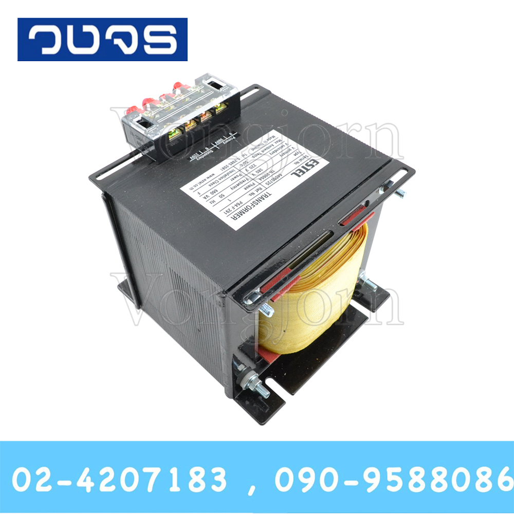 หม้อแปลงESTEL Input 0 380 VAC Output 0 220 VAC 660VA
