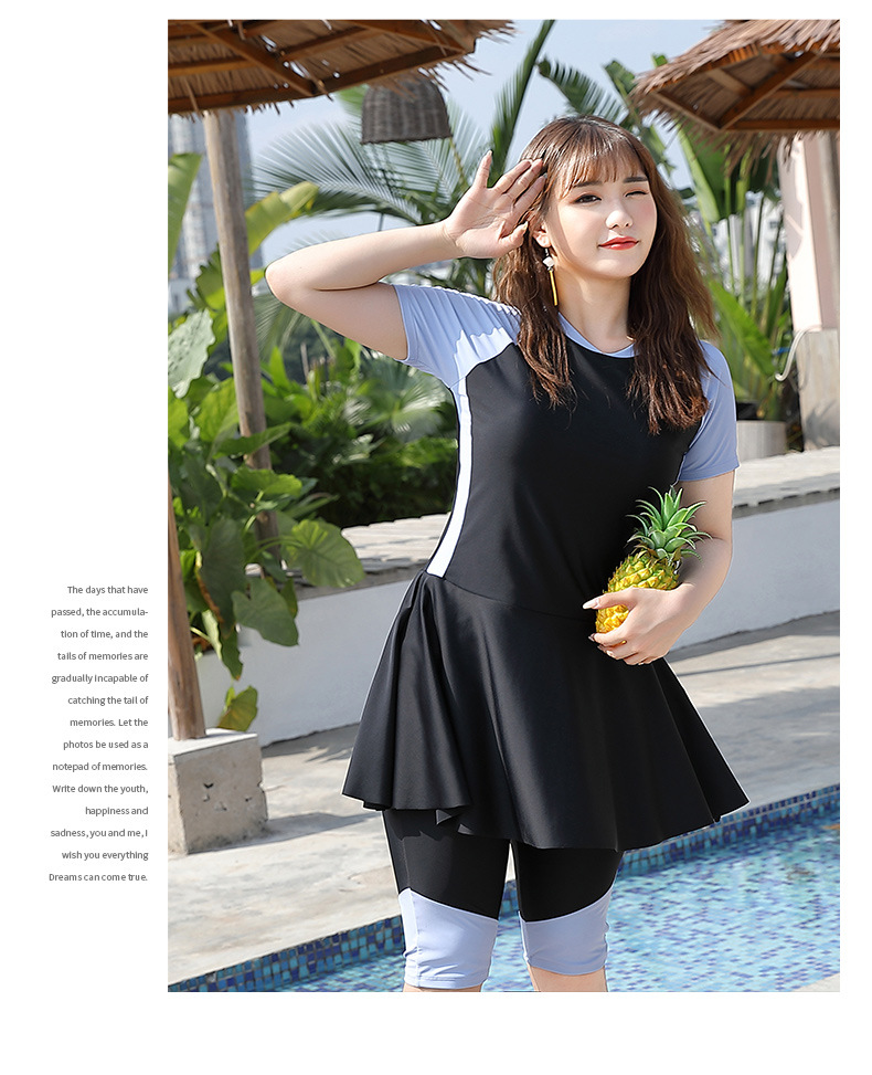 ชุดว่ายน้ำไซส์ใหญ่ แบบสปอร์ต 5xlพร้อมส่ง :ชุดว่ายน้ำคนอ้วนสีดำแต่งชายเสื้อระบายมาพร้อมกางเกงแบบสวยน่ารักมากๆจ้า : ขนาด - รอบอก 40 - 48 นิ้ว- เอว 38 - 46 นิ้ว - สะโพก 40 - 50 นิ้ว