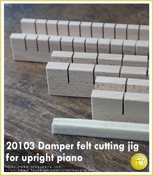 20103 Damper felt cutting jig (for upright piano)