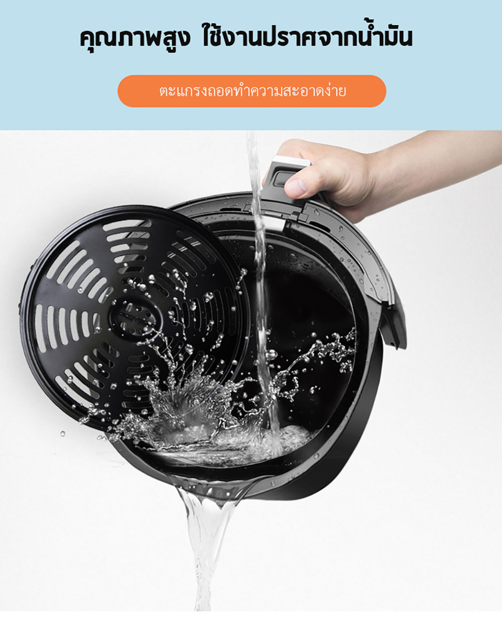 Xiaomi Onemoon Air Fryer 4.5L. - หม้อทอดไร้น้ำมัน ขนาด 4.5 ลิตร (แถมหัวแปลง)