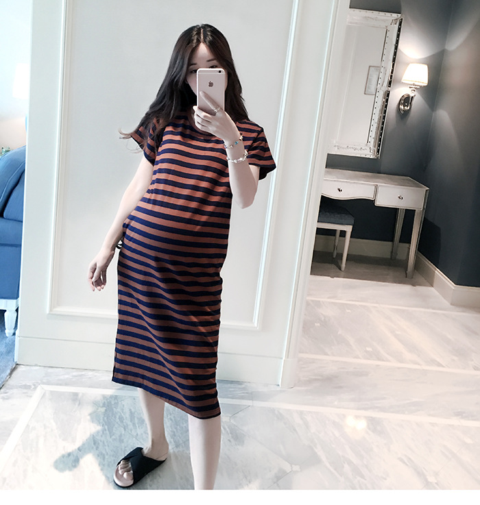 ชุดคลุมท้องแฟชั่นน่ารัก ผ้ายืดนิ่ม ไม่ร้อน มีกระเป๋าข้าง ลายและสี สวยค่ะ M L XL XXL