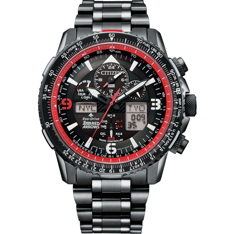 Citizen JY8087-51E นาฬิกาผู้ชาย Eco-Drive Red Arrows Skyhawk A-T Limited Edition Men's Watch