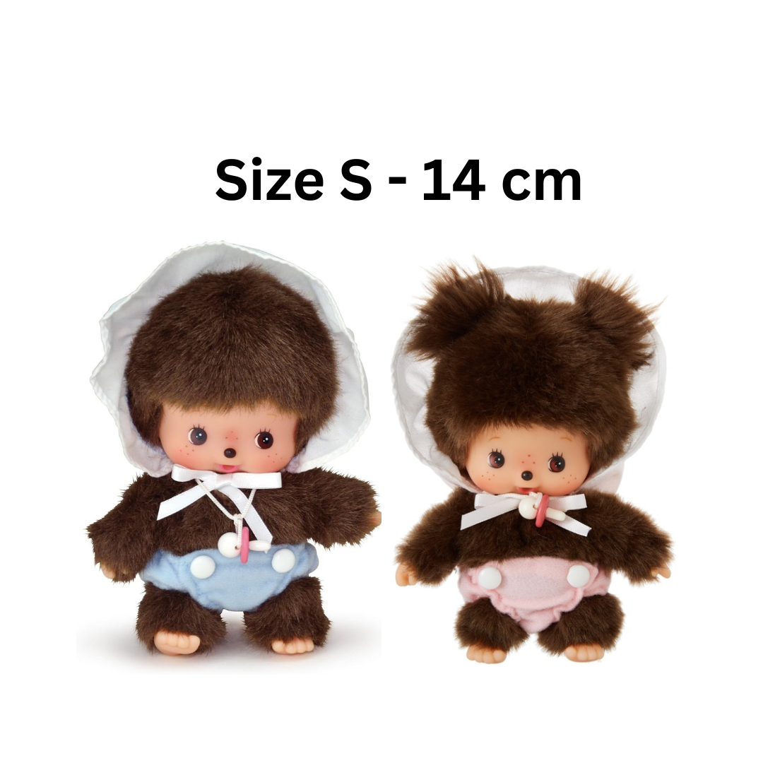 [PRE-ORDER] เซ็ท 2 ตัว เบบี้ ม่อนชิชิ BEBICHHICHI Boy & Girl Size S 14 cm Monchhichi Babychhichi ベビチッチ