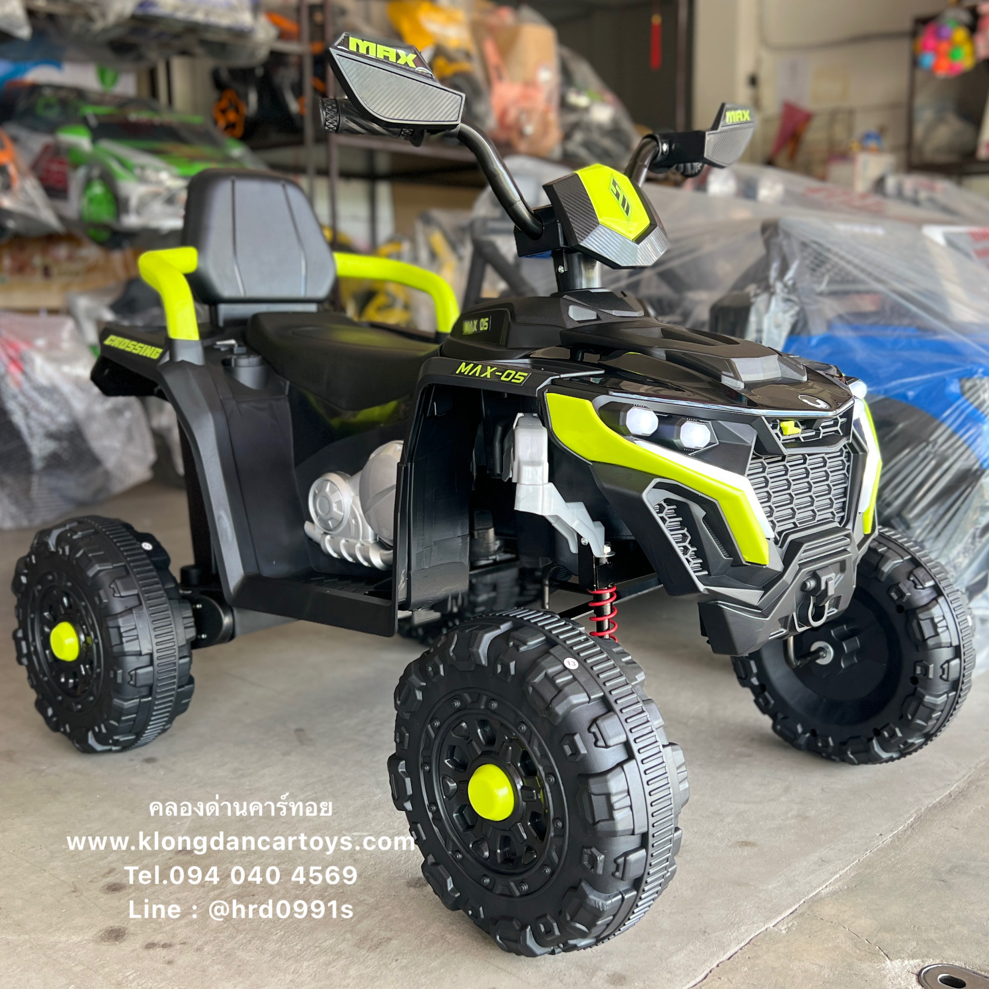 รถเด็กATVแบตเตอรี่💥มีรีโมท ใช้มือถือบังคับได้💥(ออกตัวสมูท, 2มอเตอร์ แบต12V4.5a, เล่นบูลทูธ usb mp3, มีโช้ค) รับน้ำหนัก50KG