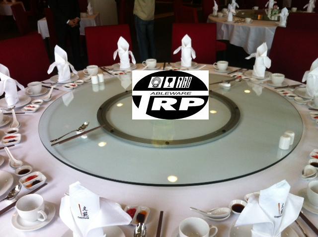กระจก จาน หมุน โต๊ะจีน เลซี ซูซัน Lazy Susan Turntable 懒惰的苏珊 旋转玻璃餐桌 中式旋转玻璃桌套装 กระ จก กลม ใส ขนาด 100 cm.หนา 10 mm.จานหมุน 20 นิ้ว(สำหรับโต๊ะกลม 180 ซม.)