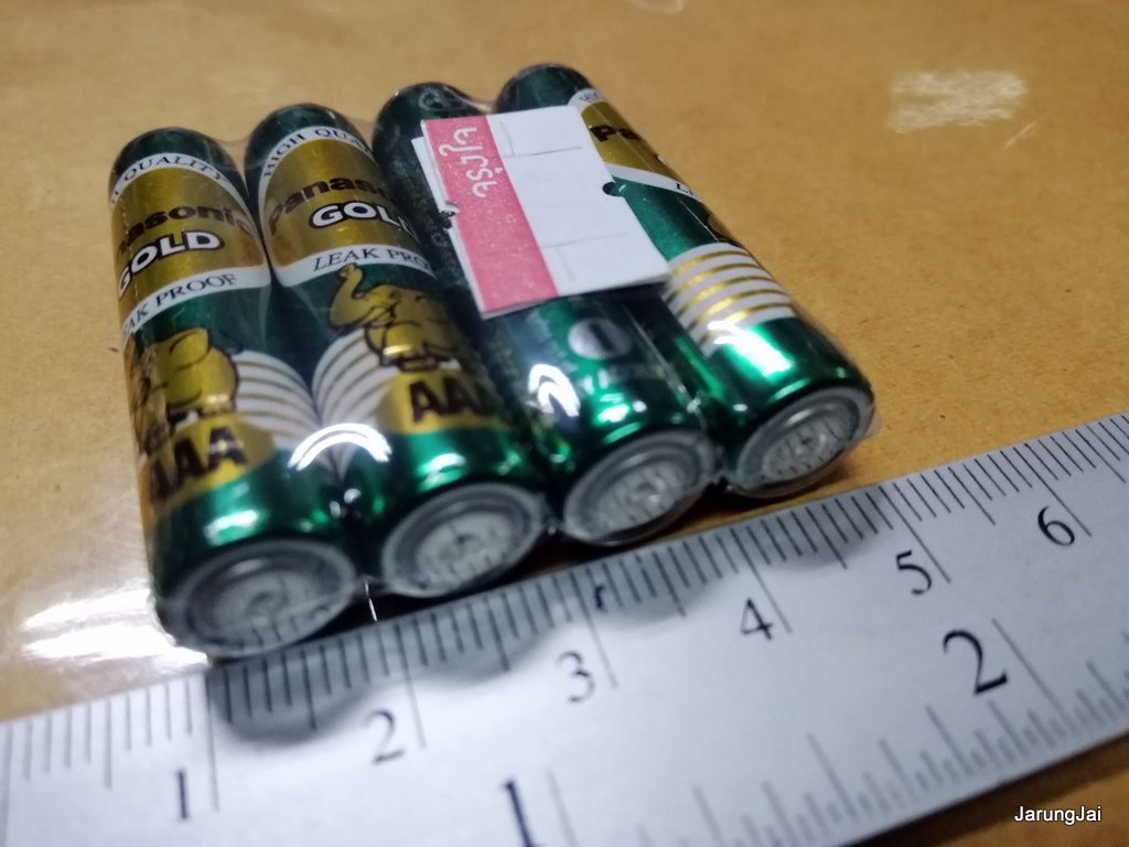 ถ่านไฟฉาย panasonic ของแท้ ก้อนสี่เหลี่ยม, AA และ AAA