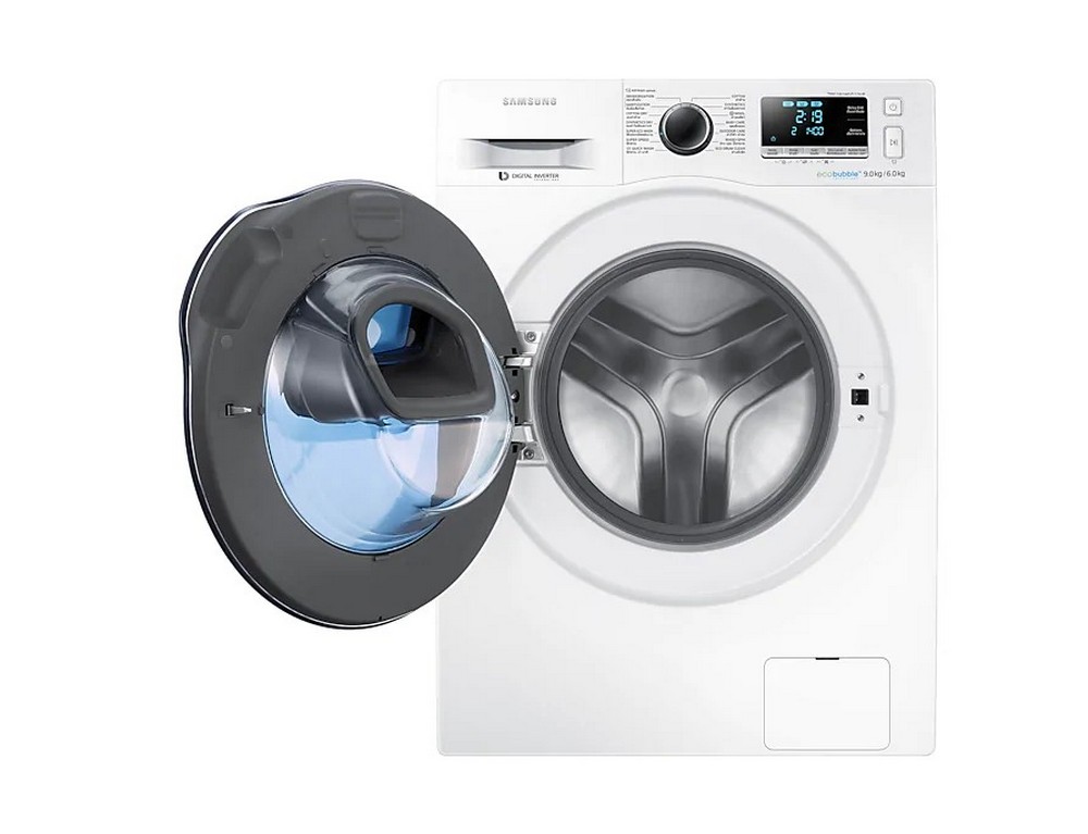 Samsung เครื่องซักผ้า และอบผ้า WD90T604DBE/ST พร้อม AI Control, ซัก 9 กก. / อบ 6 กก.