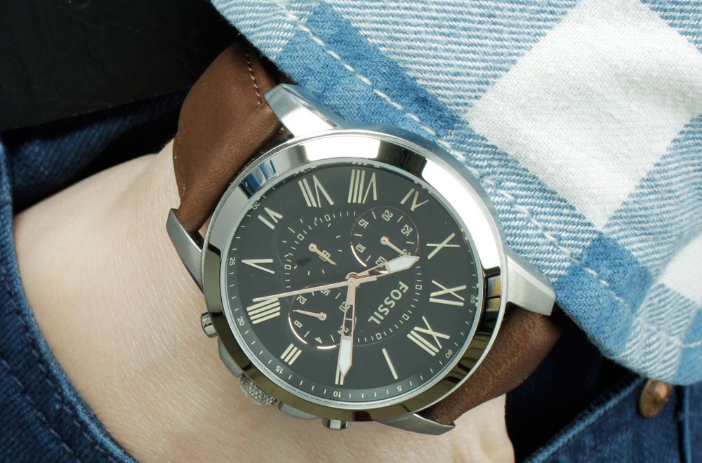 Fossil FS4813 นาฬิกาผู้ชาย Fossil รุ่น FS4813, Grant Chronograph Quartz Men's Watch