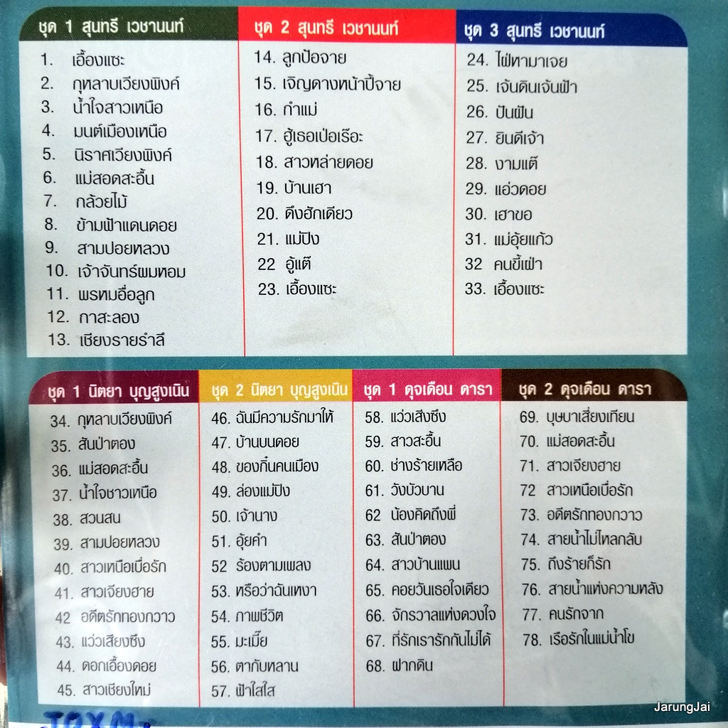 usb สุนทรี เวชานนท์ นิตยา บุญสูงเนิน ดุจเดือน ดารา 78 เพลง เอื้องแซะ กุหลาบเวียงพิงค์ แว่วเสียงซึง mp3 usb pgm