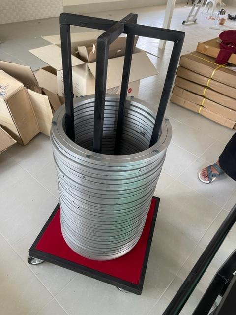 รถเข็นลซี่ซูซาน,รถเข็นจานหมุน,เสาเดียว รถเข็นเก็บจานหมุน 18 นิ้วใส่ได้ 60 วง ขนาด 59X59 cm.สูง 125 cm. Lazy susan trolley Steel 懒惰的苏珊 旋转玻璃餐桌 中式旋转玻璃桌套装 Trp.Lazysusanthai