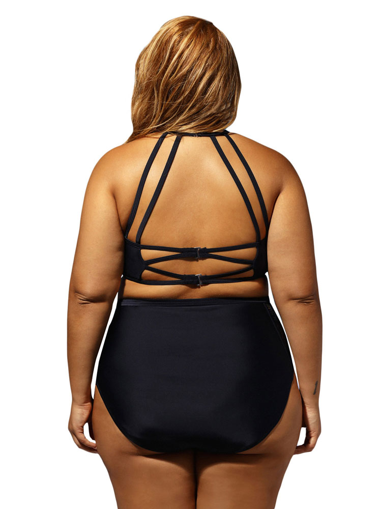 ชุดว่ายน้ำคนอ้วน พร้อมส่ง :ชุดว่ายน้ำทูพีชไซส์ใหญ่สีดำแต่งลายลูกไม้และสายด้านหลังแบบเก๋ Sexy มากๆจ้า:มีsize 2XL และ 4XL รายละเอียดไซส์คลิกเลยจ้า