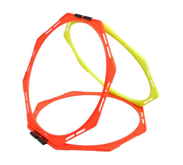 ห่วงฝึกความคล่อง 8เหลี่ยม(ส้ม3 เขียว3)