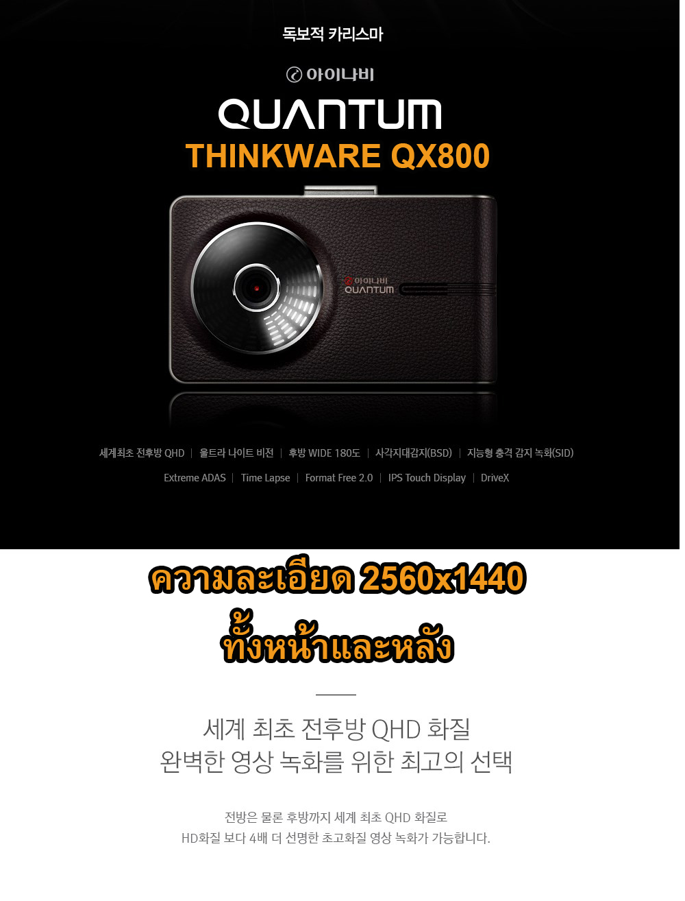 กล้องติดรถยนต์หน้าหลัง