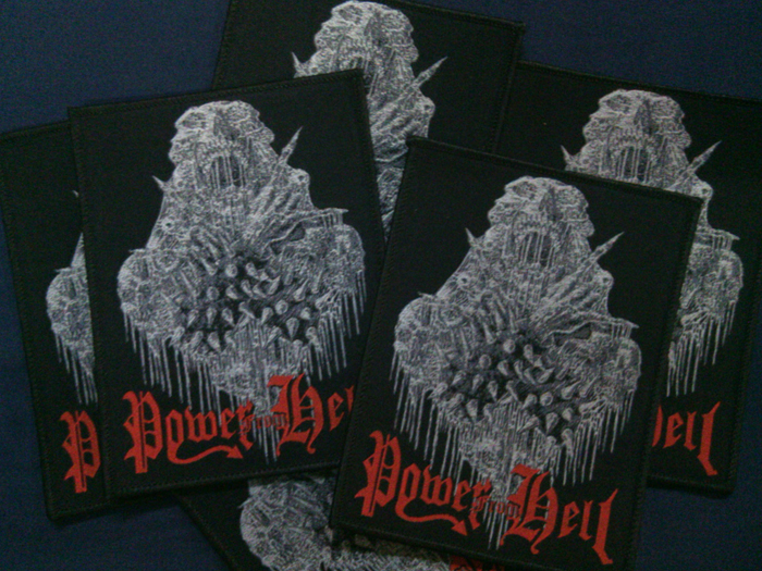 POWER FROM HELL'S/T' Woven Patch (อาร์มแบบทอ)