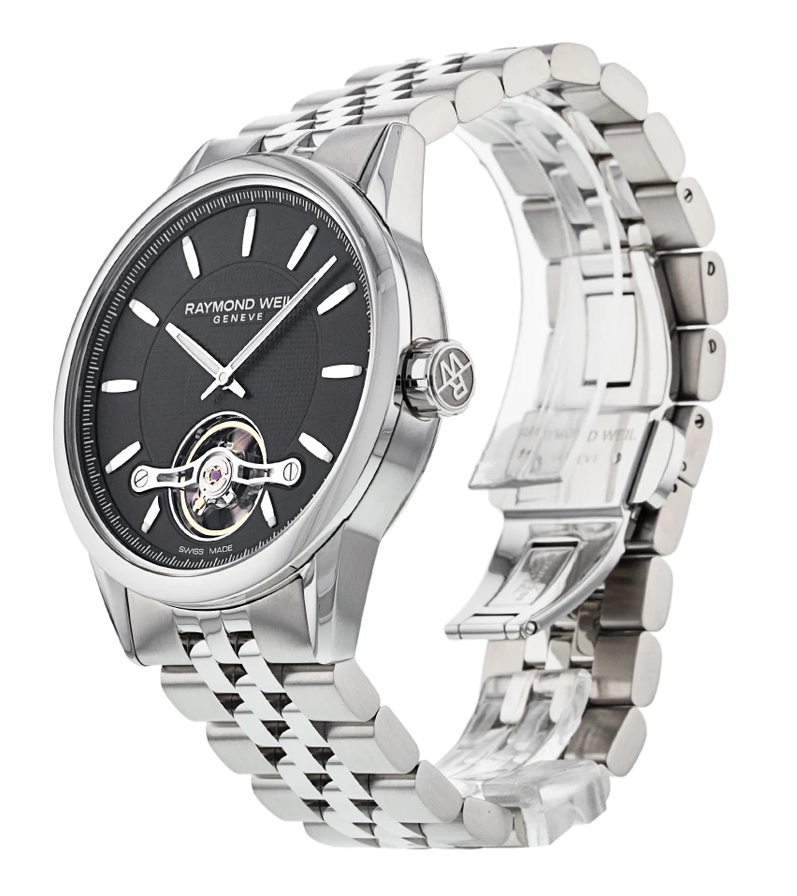 Raymond Weil 2780-ST-20001 นาฬิกาผู้ชาย Freelancer Geneve Open Heart Automatic Men's Watch
