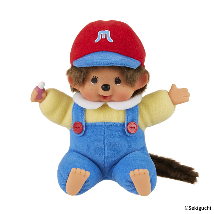 [PRE-ORDER] Monchhichi ตุ๊กตาม่อนชิชิคุง Size H16 x W17 x D12 cm นำเข้าจากญี่ปุ่น Memories Overalls Puwa Puwa 思い出 オーバーオール ぷわぷわ もんちっち