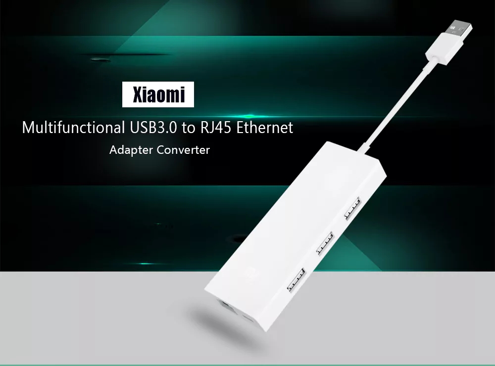 Xiaomi USB 3.0 to RJ45 Gigabit Ethernet Multi-Adapter - หัวแปลง USB 3.0/RJ45 Gigabit Ethernet