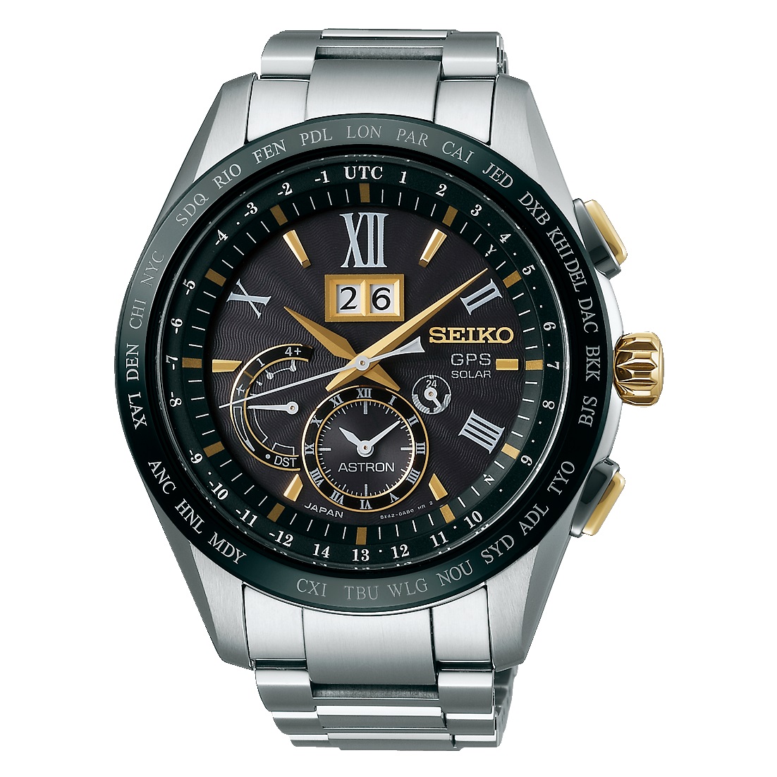 SEIKO SBXB139 นาฬิกาผู้ชาย Seiko รุ่น SBXB139, Astron GPS Solar Big-Date Perpetual Calendar Titanium Men's Watch