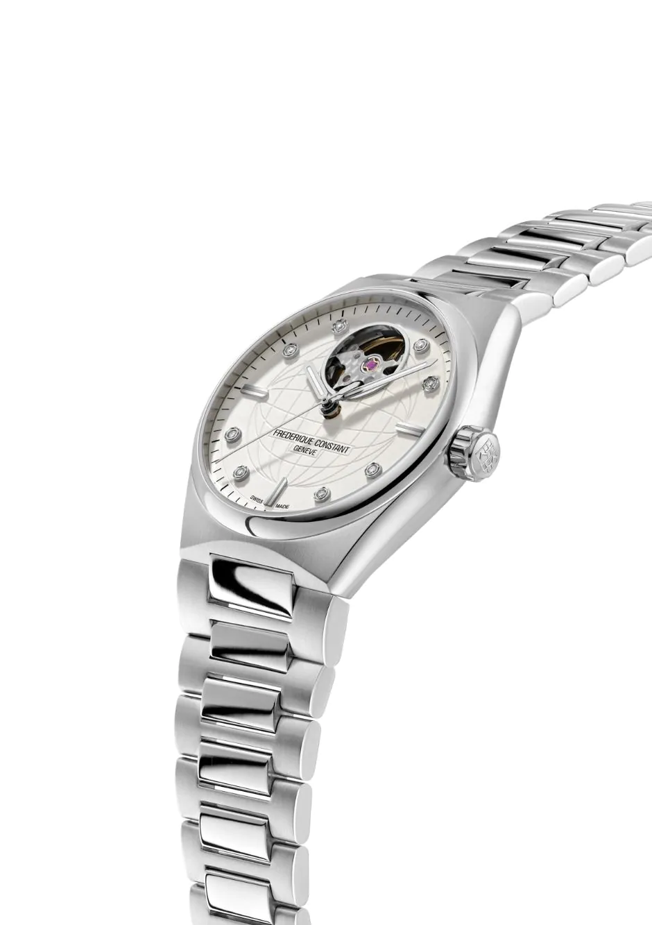 Frederique Constant FC-310SD2NH6B นาฬิกาผู้หญิง Heart beat Diamonds Highlife Automatic Women's Watch + แถมสาย