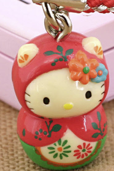 ที่ห้อยมือถือ คิตตี้ในสไตล์คล้ายตุ๊กตาแม่ลูกดก (Russian Doll)