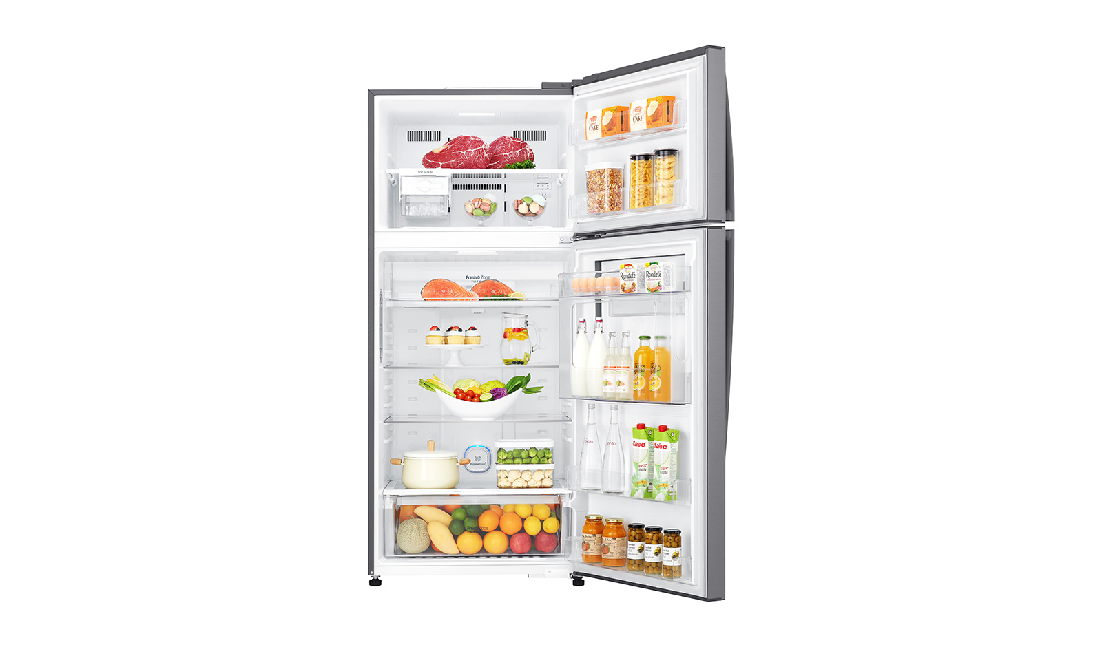 ตู้เย็น 2 ประตู Smart Inverter 18.1 คิว LG รุ่น GN-A702HLHU Door-in-Door™