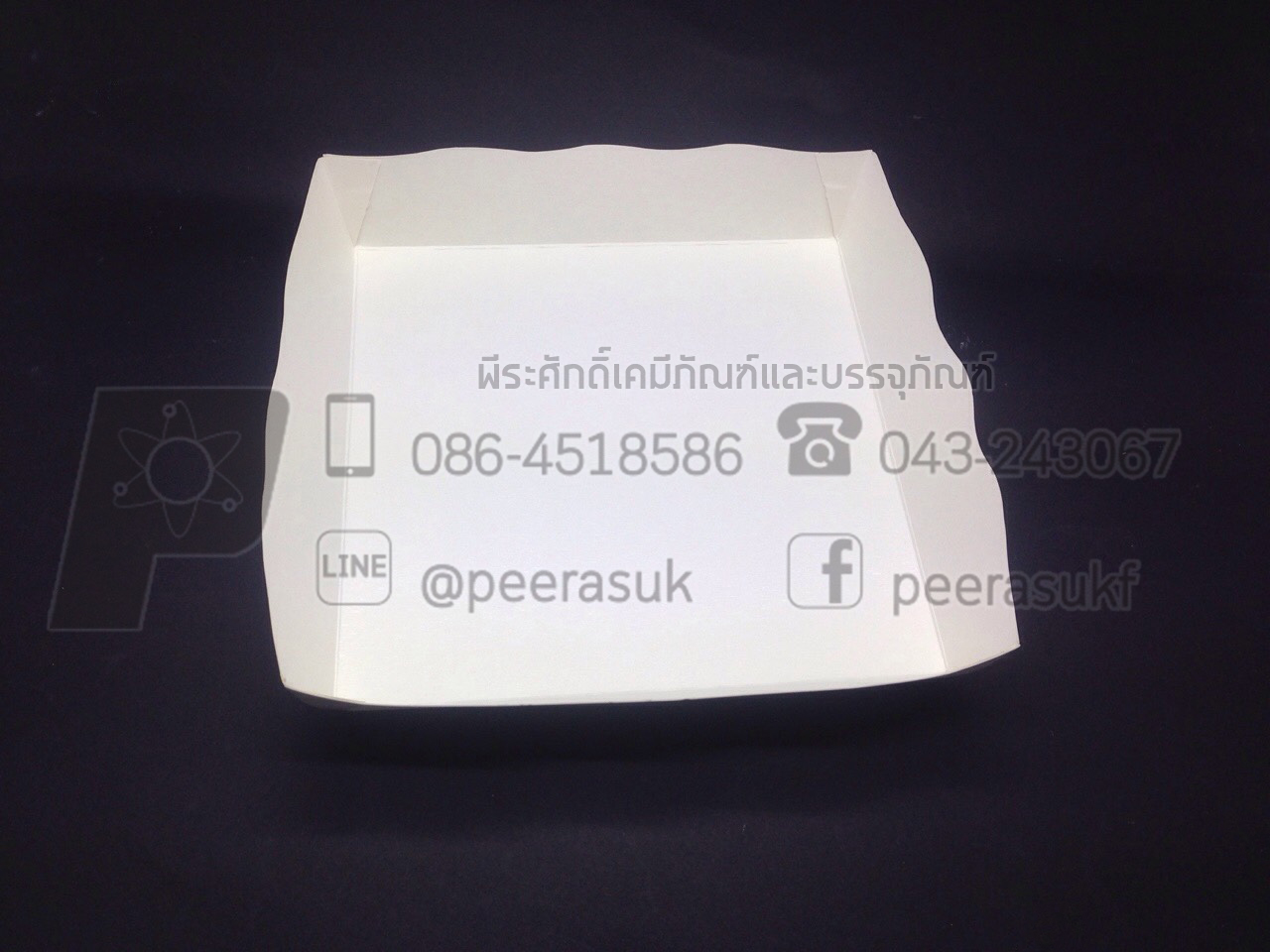 ถาดขนม PE เบอร์ 3 แพคละ 100 ชิ้น