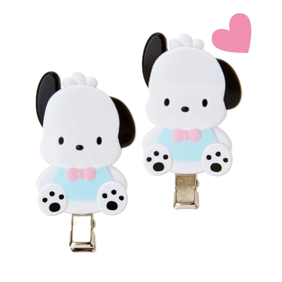 [PRE-ORDER] เซ็ท 5 แพค กิ๊บติดผม โปแช็กโก กิ๊ปซานริโอ ของแท้จากญี่ปุ่น Sanrio Japan - Pochacco Bangs Clip ポチャッコ 前髪クリップ