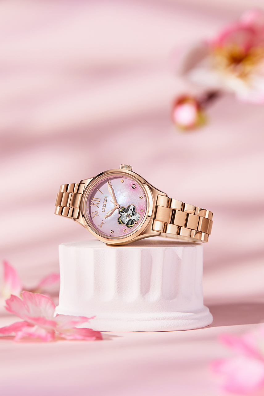 Citizen PC1017-70Y นาฬิกาผู้หญิง Luna Automatic Limited Edition Women's Watch + สายหนัง