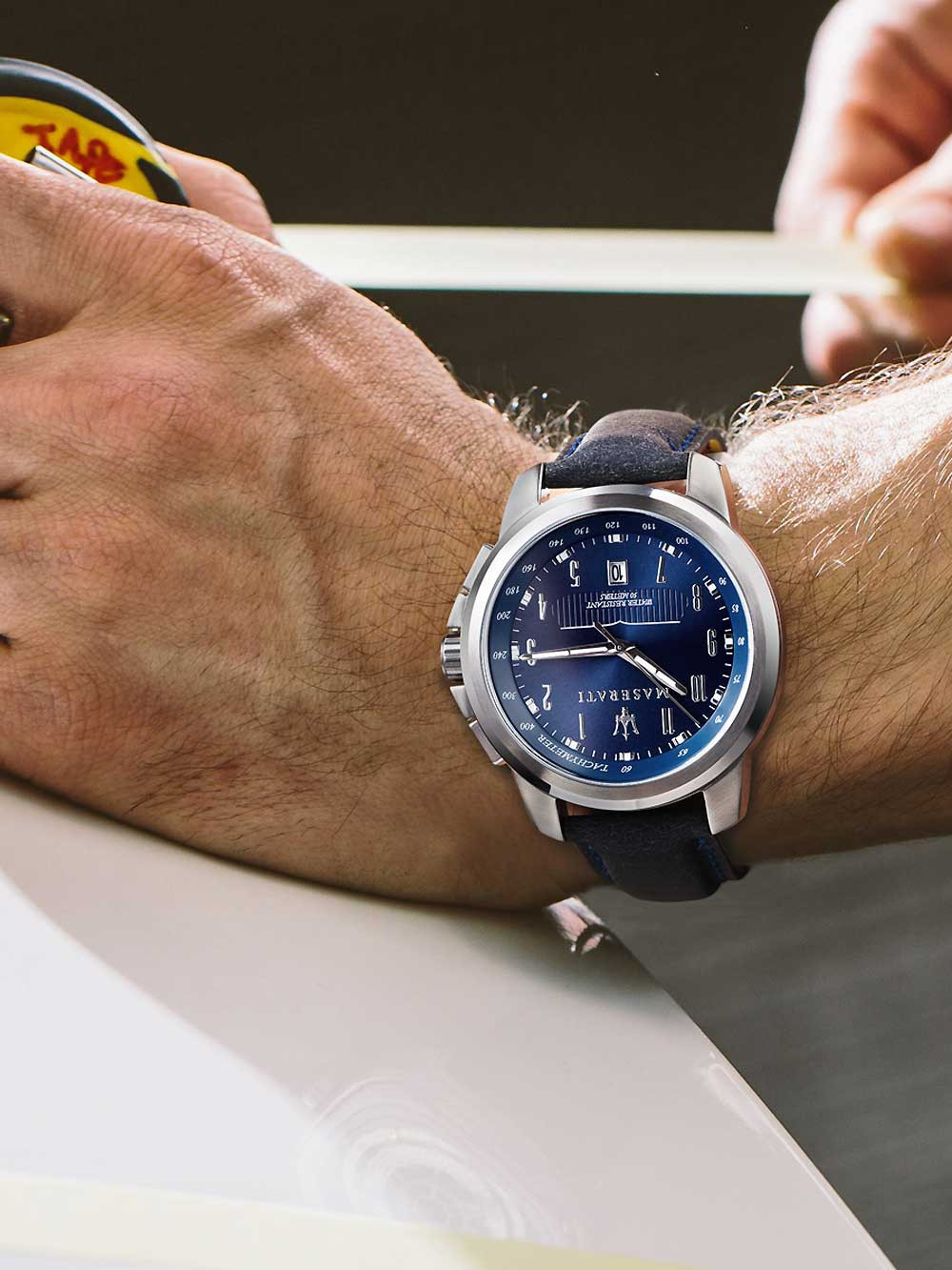 Maserati R8851121003 นาฬิกาผู้ชาย Maserati รุ่น R8851121003, Successo Tachymeter Quartz Men's Watch