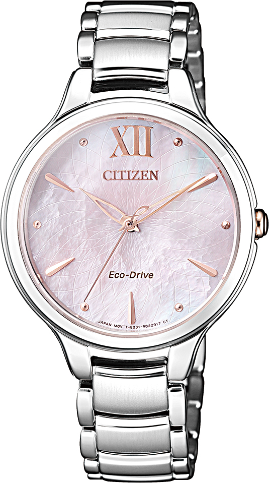 Citizen EM0558-81Y นาฬิกาผู้หญิง Eco-Drive Citizen L Mother Of Pearl Ladies Watch