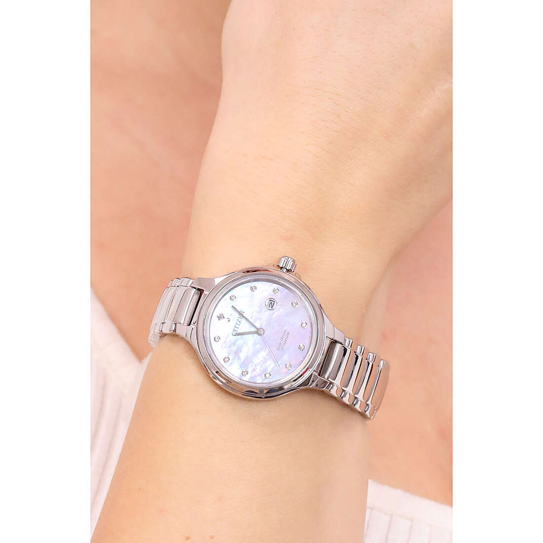 Citizen EW2680-84Y นาฬิกาผู้หญิง Eco-Drive Titanium Women's Watch
