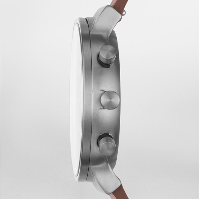 Skagen SKW6418 นาฬิกาผู้ชาย Ancher Chronograph Brown Leather Men's Watch