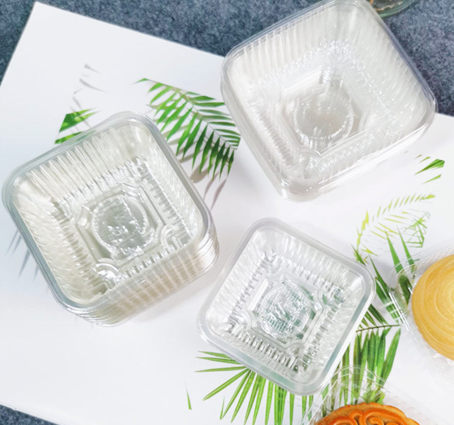 ถาดรองขนม ขนมไหว้พระจันทร์ ขนมเปี๊ยะ ถาดพลาสติก ขนาด 6.5, 7.5 และ 8.5 ซม.แพ็คละ 95-100 ใบ