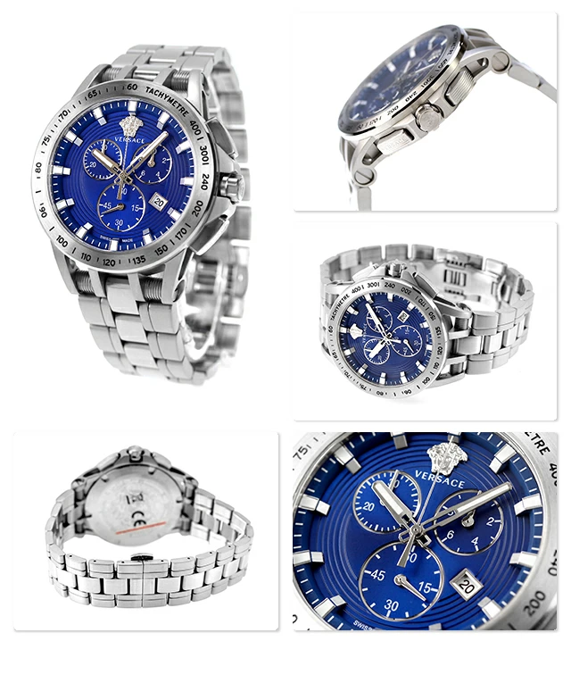 Versace VE3E00521 นาฬิกาผู้ชาย Chrono Quartz Men's Watch