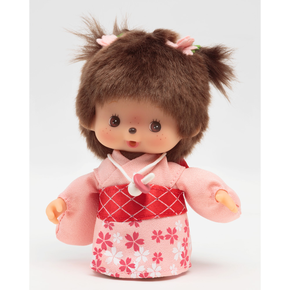 [PRE-ORDER] เบบี้ ม่อนชิชิ BEBICHHICHI กิโมโน ซากุระ Size 14 cm นำเข้าจากญี่ปุ่น Monchhichi Babychhichi 桜 ベビチッチ